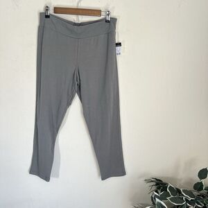Norma Kamali NK Leggings Pants Womens Size 2XL Gray Crop Ankle Stretch New